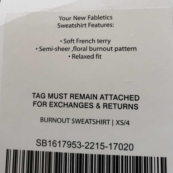 Fabletics Burnout sweatshirt XS/4 - Picture 3 of 7